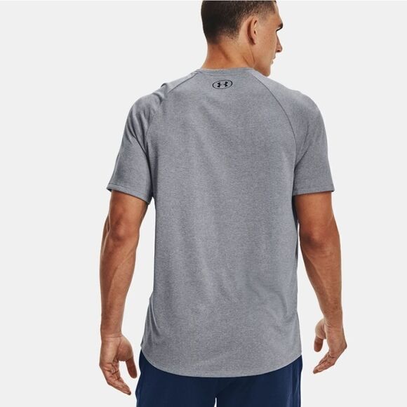 Under Armour Men's Heather Gray Short Sleeve Tech Tee - Picture 2 of 13